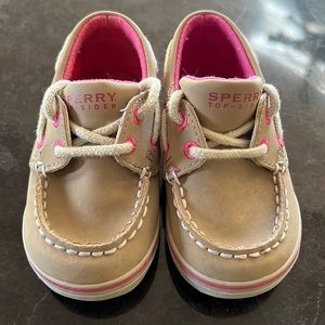 Linen/Paradise Plaid Sperry Top-Sider Kids' Intrepid Toddler Boat Shoe size 4
